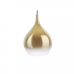 Kuldne klaasist rippvalgusti Suur, &oslash; 26 cm Drup - Leitmotiv