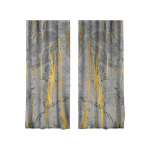 Hall-kuldne kardinad 2 tk 140x260 cm komplektis - Mila Home