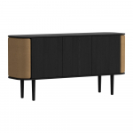 Must-pruun madal kapp tammepuust 150x75 cm Treasures - UMAGE