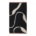 Must-valge orgaanilisest puuvillast r&auml;tik 70x133 cm Nova Arte - Mette Ditmer Denmark