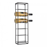 Must metallist seinale paigaldatav veiniriiul pudelite arv 6 Single - PT LIVING