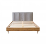 Helehall/loomulik kaheinimese voodi koos v&otilde;rega 180x200 cm Oceane - Bobochic Paris