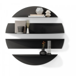 Mustad metallist riiulid 4tk komplektis 76 cm Solis - Umbra