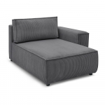 Tumehall velvetist diivanimoodul, parem nurk Nihad modular - Bobochic Paris