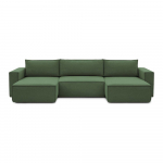 Roheline nurgadiivan (U-kujuline) Nihad - Bobochic Paris