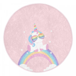 Roosa laste vaip &oslash; 100 cm Comfort - Mila Home