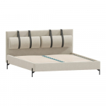 Beež kaheinimesevoodi koos voodip&otilde;hjaga 200x200 cm Tulsa - Ropez