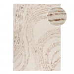 Oranž-kreem villane vaip 80x150 cm Abstract Swirl - Flair Rugs