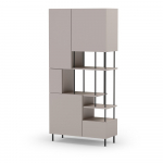 Kreem raamaturiiul 84x175 cm Perla - Marckeric