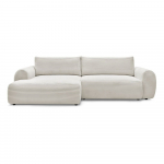 Kreem velvetist nurgadiivanvoodi (vasak nurk) Lucien - Bobochic Paris