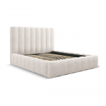 Kreem kaheinimesevoodi koos panipaigaga 160x200 cm Kelp - Micadoni Home