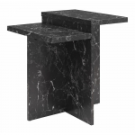 Must marmorimitatsiooniga diivanilaud 56x56 cm Brielle - CosmoLiving by Cosmopolitan