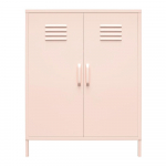 Roosa metallist kapp 40x102x80 cm Mission District - St&oslash;raa