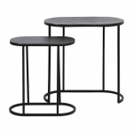 Metallist diivanilauad, 2 tk komplektis 26x53 cm Bocov - Light & Living