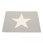 Helehall sise/v&auml;lisvaip 70x90 cm Viggo Warm Grey &ndash; Pappelina