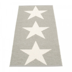 Helehall sise/v&auml;lisvaip 70x150 cm Viggo Warm Grey &ndash; Pappelina