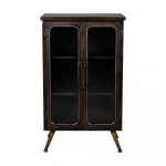 Must metallist vitriinkapp 60x100x35 cm Denza - Dutchbone