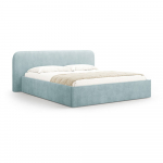 Mentooliv&auml;rvi polsterdatud kaheinimesevoodi koos panipaiga ja voodip&otilde;hjaga 140x200 cm Elizabeth - Micadoni