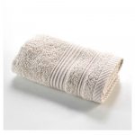 Beež frotee puuvillane r&auml;tik 30x50 cm Tendresse - douceur d'int&eacute;rieur