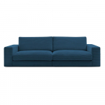 Tumesinine kordvelvetist diivan 274 cm Leonard - Bobochic Paris