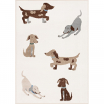 Elevandiluu v&auml;rvi laste vaip 120x170 cm Dogsie Pearl - FD