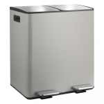 Hallikaspruun terasest pr&uuml;gikast 2x20 l sorteeritud j&auml;&auml;tmete jaoks/pedaaliga Aliya - Spirella