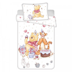 Valge puuvillane laste voodipesu 100x135 cm WTP "Birthday party" &ndash; Jerry Fabrics