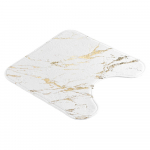 Valge-kuldne vannitoamatt 45x45 cm Aquamarbre - douceur d'int&eacute;rieur