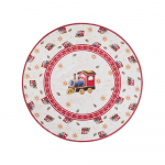 Punane &uuml;mmargune j&otilde;ulumotiiviga vaip &oslash; 160 cm Toy's Delight Train - Villeroy&Boch