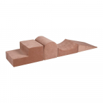 Beež sametist-vahtplastist m&auml;nguv&auml;ljak 45x193x30 cm Montessori - Meowbaby