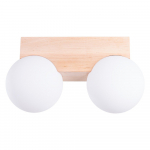 Valge laevalgusti klaasist varjuga &oslash; 12 cm Solum - Sollux