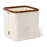 Kreem kangast hoiukast 30x30x30 cm Bamboo/Linen Cube - Bigso
