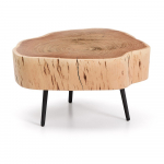 &Uuml;mmargune diivanilaud akaatsiapuidust pealispinnaga 49x47 cm Tanive - Kave Home