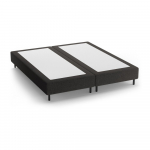 Must polsterdatud kaheinimesevoodi ilma peatsita 140x200 cm Whale - Micadoni