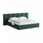 Tumeroheline polsterdatud kaheinimesevoodi koos panipaiga ja voodip&otilde;hjaga 140x200 cm Eric - Micadoni