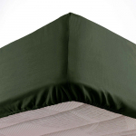 Khaki v&auml;rvi mikrokiust lina 90x190 cm Oscar - douceur d'int&eacute;rieur