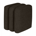 Pruunist bukl&eacute; kangast taburet Radd - noo.ma