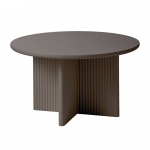 Taupe v&auml;rvi &uuml;mmargune kohvilaud &oslash; 80 cm Palma - Unique Furniture