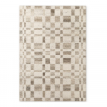 Kreemikas k&auml;sitsi kootud villane vaip 80x150 cm Boho 1.0 Structa - Vikosa