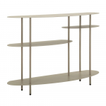 Hallikasbeež metallist konsoollaud 34x118 cm Saturn - Mauro Ferretti
