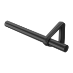 Mattmust terasest pikendatav kardinapuu 107&ndash;305 cm Trinity - Umbra