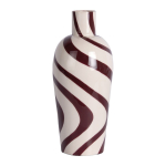 Burgundiapunane/valge terasest vaas (k&otilde;rgus 30 cm) Dublin Swirl - PT LIVING