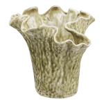 Hallikasbeež keraamiline vaas (k&otilde;rgus 23,5 cm) - House Nordic