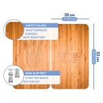 Klaasist pliidikatte komplekt 2 tk, 52 x 30 cm Lunch - Wenko