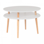 Helehall naturaalsete jalgadega kohvilaud UFO, &Oslash; 70 cm Ufo - Ragaba