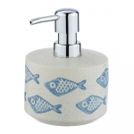 Sinine ja valge kreemjas seebidosaator , 475 ml Aquamarin - Wenko