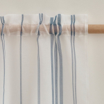 Valge voile kardin 140x229 cm Harbour Stripe - Catherine Lansfield