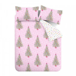 Roosa voodipesu &uuml;heinimesevoodile 135x200 cm Sweets and Treats - Catherine Lansfield