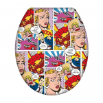 Lihtsalt sulguv WC-iste Pop Art, 45 x 37,5 cm - Wenko