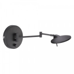 Must LED seinalamp Kazan, pikkus 55 cm - Trio